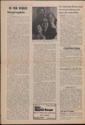 Le Soleil de Vancouver, May 30, 1969, page 8