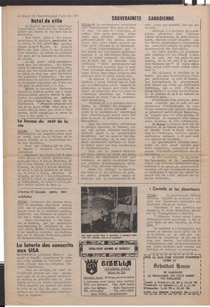 Le Soleil de Vancouver, May 23, 1969, page 6
