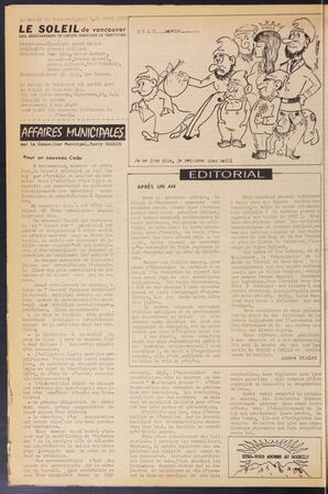 Le Soleil de Vancouver, April 25, 1969, page 2