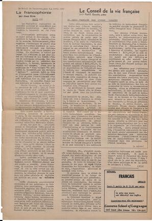Le Soleil de Vancouver, April 4, 1969, page 8