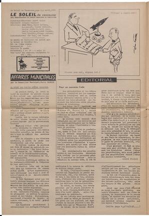 Le Soleil de Vancouver, April 4, 1969, page 2