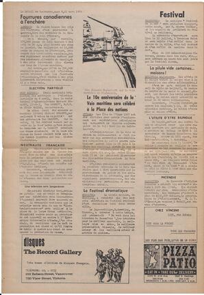 Le Soleil de Vancouver, March 28, 1969, page 8