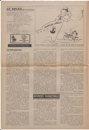 Le Soleil de Vancouver, March 21, 1969, page 2
