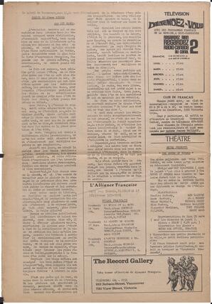 Le Soleil de Vancouver, March 14, 1969, page 12