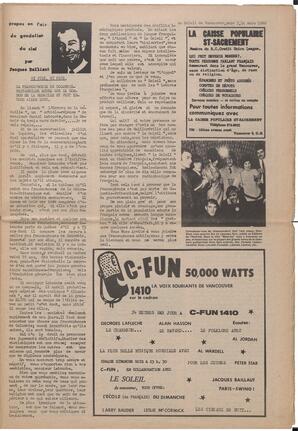 Le Soleil de Vancouver, March 14, 1969, page 3