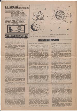 Le Soleil de Vancouver, March 14, 1969, page 2