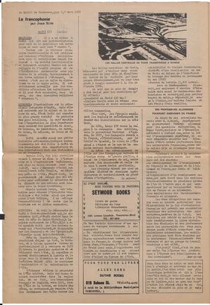 Le Soleil de Vancouver, March 7, 1969, page 8