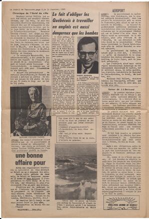 Le Soleil de Vancouver, January 31, 1969, page 6