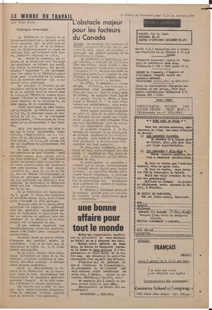 Le Soleil de Vancouver, January 24, 1969, page 11