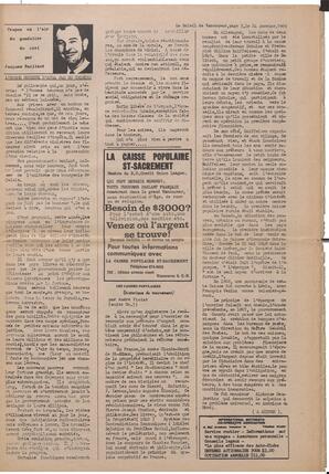 Le Soleil de Vancouver, January 24, 1969, page 3