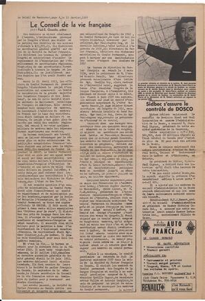 Le Soleil de Vancouver, January 10, 1969, page 8