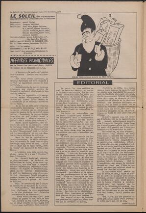 Le Soleil de Vancouver, December 20, 1968, page 2