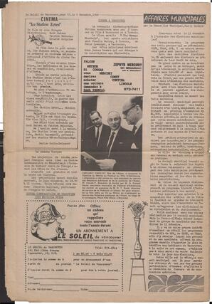 Le Soleil de Vancouver, December 6, 1968, page 12