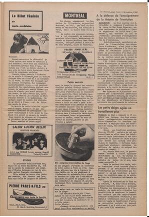 Le Soleil de Vancouver, November 1, 1968, page 9