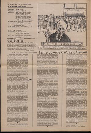 Le Soleil de Vancouver, October 25, 1968, page 2