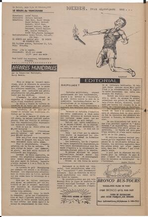 Le Soleil de Vancouver, October 18, 1968, page 2