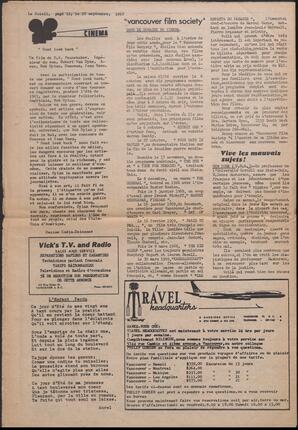 Le Soleil de Vancouver, September 27, 1968, page 12