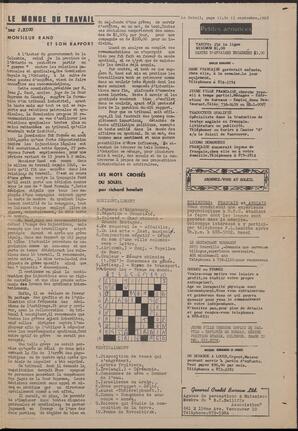 Le Soleil de Vancouver, September 13, 1968, page 11