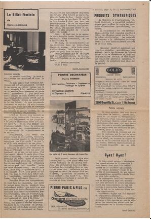 Le Soleil de Vancouver, September 13, 1968, page 9
