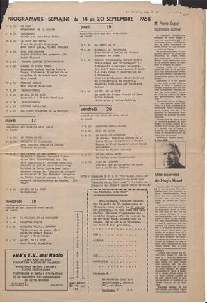 Le Soleil de Vancouver, September 13, 1968, page 7
