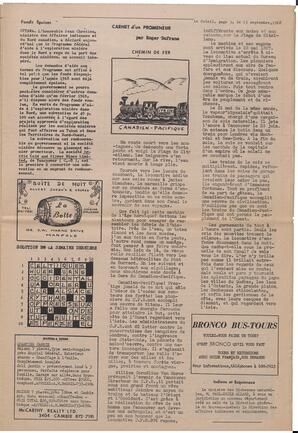 Le Soleil de Vancouver, September 13, 1968, page 5
