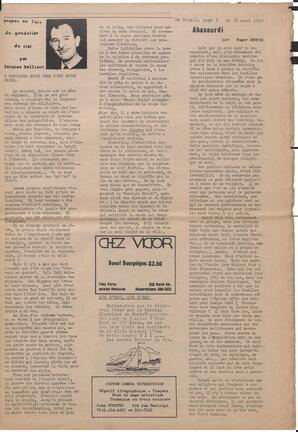 Le Soleil de Vancouver, August 30, 1968, page 3
