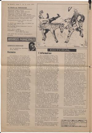 Le Soleil de Vancouver, August 30, 1968, page 2