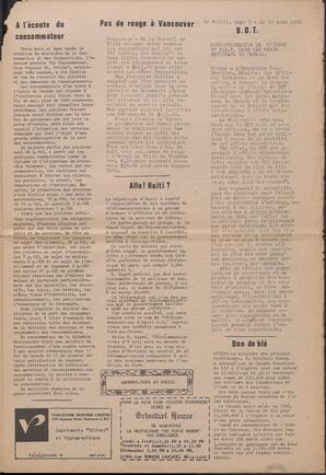 Le Soleil de Vancouver, August 23, 1968, page 5