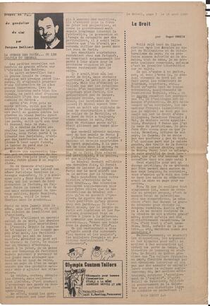Le Soleil de Vancouver, August 16, 1968, page 3