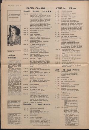 Le Soleil de Vancouver, August 9, 1968, page 6