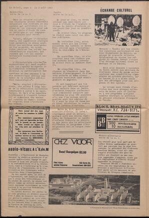Le Soleil de Vancouver, August 2, 1968, page 4
