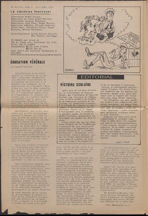Le Soleil de Vancouver, August 2, 1968, page 2