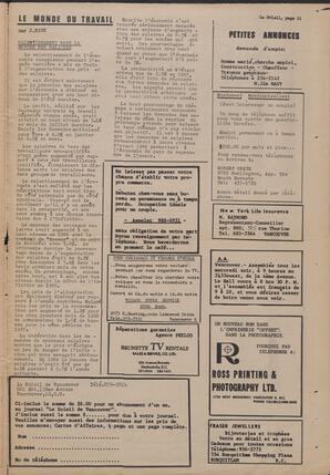 Le Soleil de Vancouver, June 21, 1968, page 11