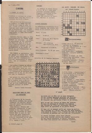 Le Soleil de Vancouver, June 7, 1968, page 12