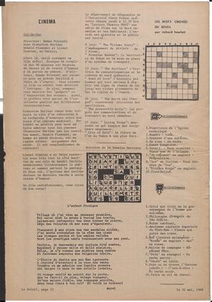 Le Soleil de Vancouver, May 31, 1968, page 12