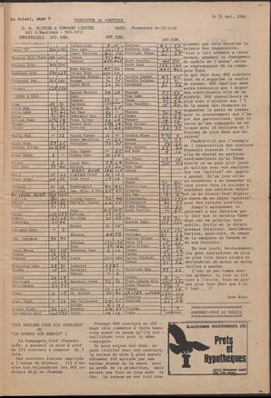 Le Soleil de Vancouver, May 31, 1968, page 9