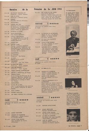 Le Soleil de Vancouver, May 31, 1968, page 7