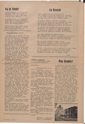 Le Soleil de Vancouver, May 3, 1968, page 3