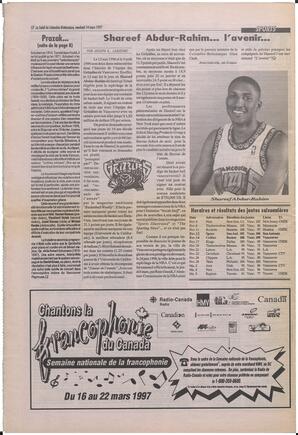 Le Soleil de Colombie-Britannique, March 14, 1997, page 11