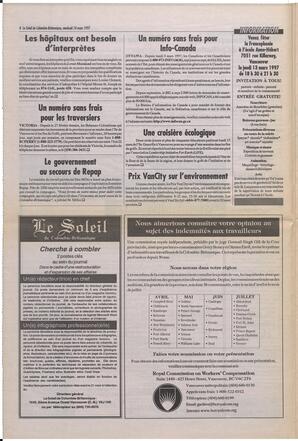 Le Soleil de Colombie-Britannique, March 14, 1997, page 4