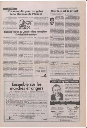 Le Soleil de Colombie-Britannique, January 31, 1997, page 7