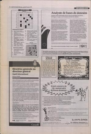 Le Soleil de Colombie-Britannique, January 24, 1997, page 10