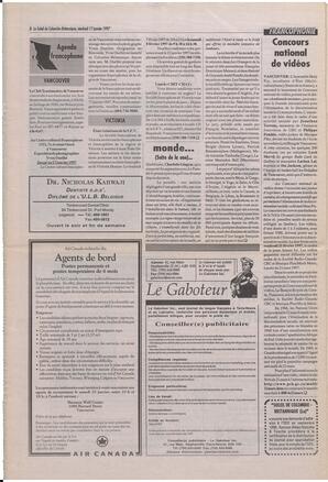 Le Soleil de Colombie-Britannique, January 17, 1997, page 8