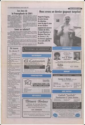 Le Soleil de Colombie-Britannique, October 4, 1996, page 12