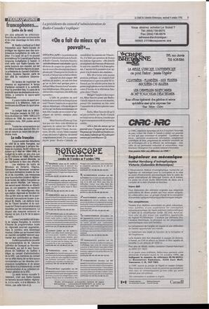 Le Soleil de Colombie-Britannique, October 4, 1996, page 9