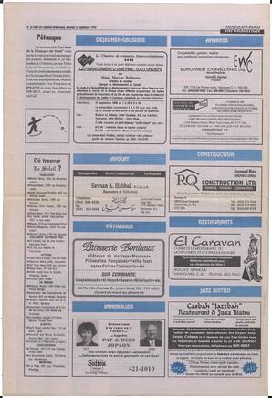 Le Soleil de Colombie-Britannique, September 20, 1996, page 8