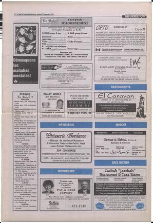 Le Soleil de Colombie-Britannique, September 13, 1996, page 12