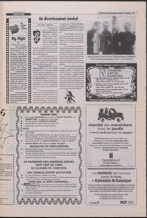 Le Soleil de Colombie-Britannique, September 13, 1996, page 7