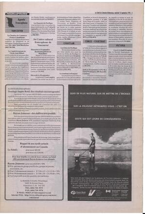 Le Soleil de Colombie-Britannique, September 13, 1996, page 5
