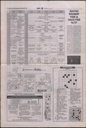 Le Soleil de Colombie-Britannique, August 2, 1996, page 6